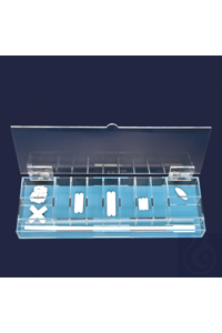 Dispenser Box-kleine compartimenten-acryl- 330x110x35 mm Dispenser Box, deze...
